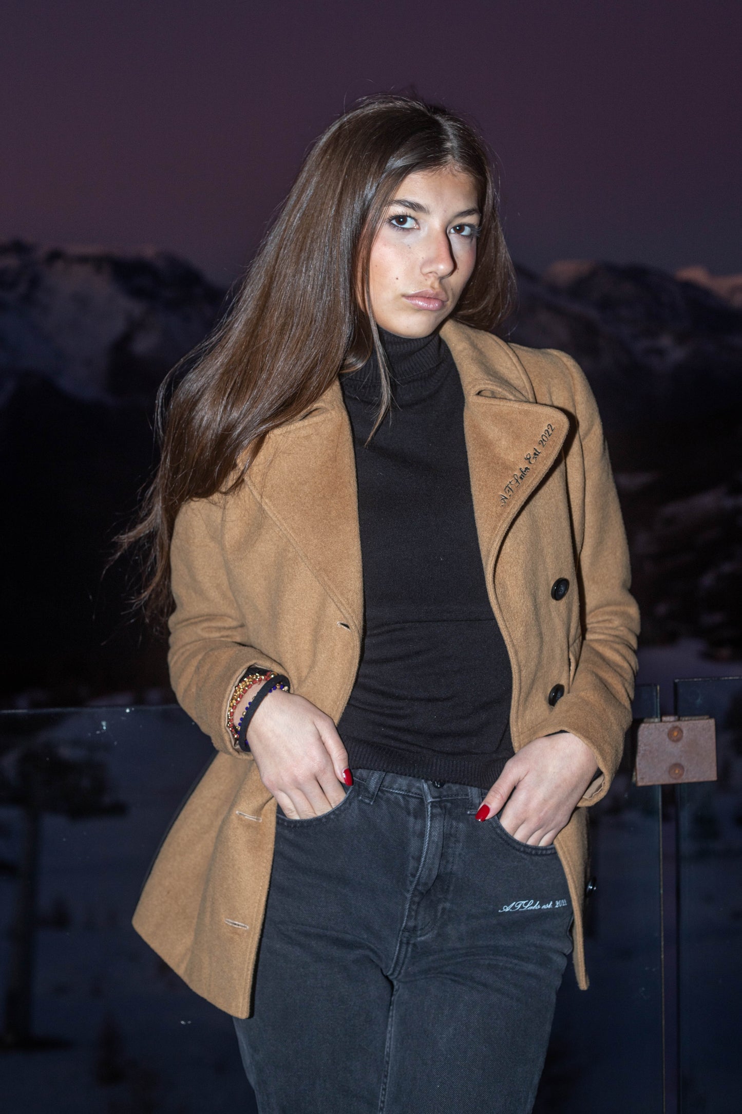 ATLabs short camel coat