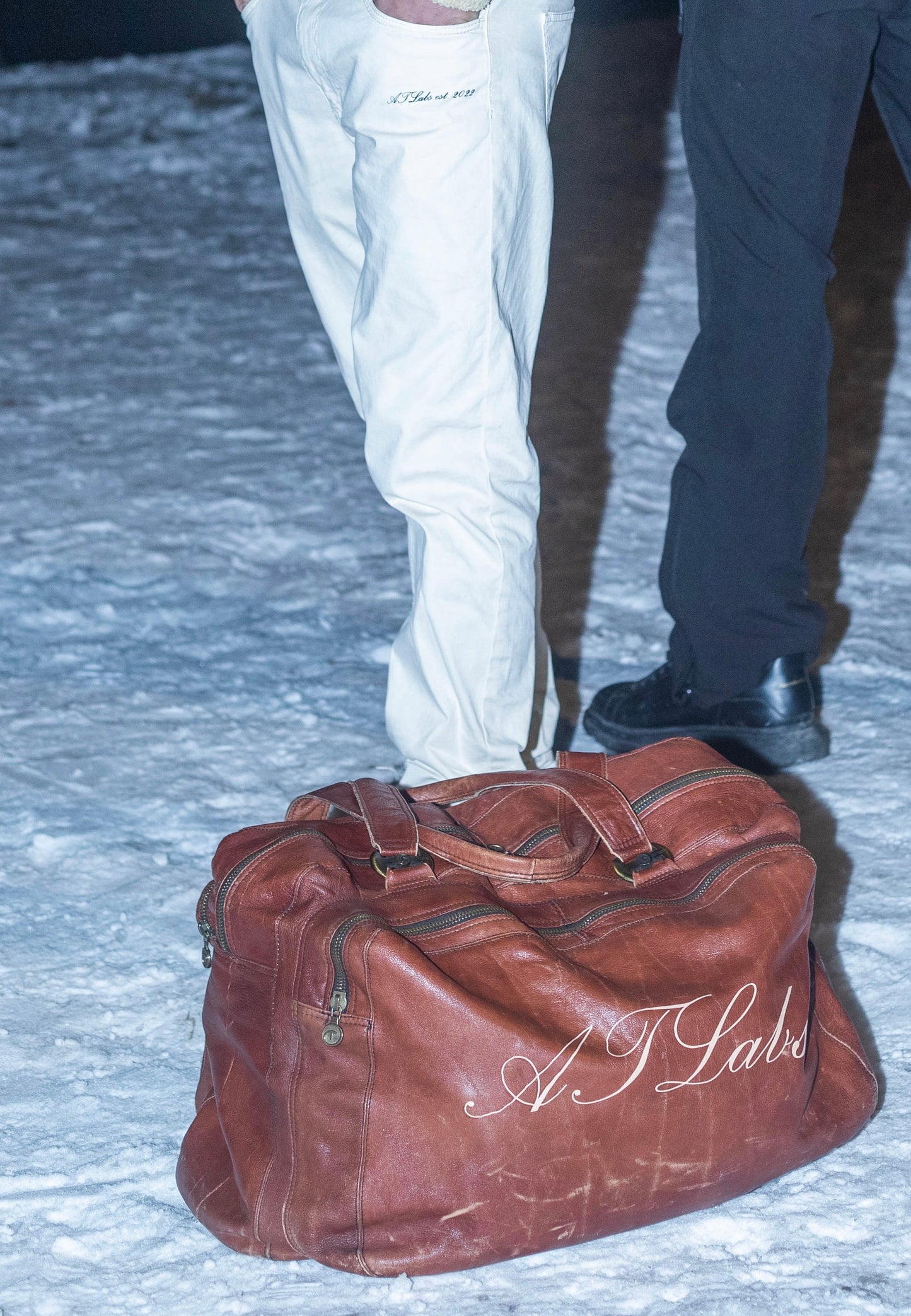 ATLabs leather suitcase