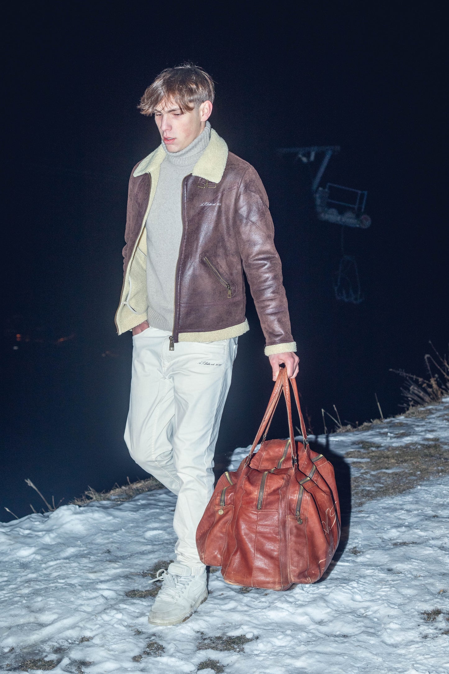 ATLabs leather suitcase